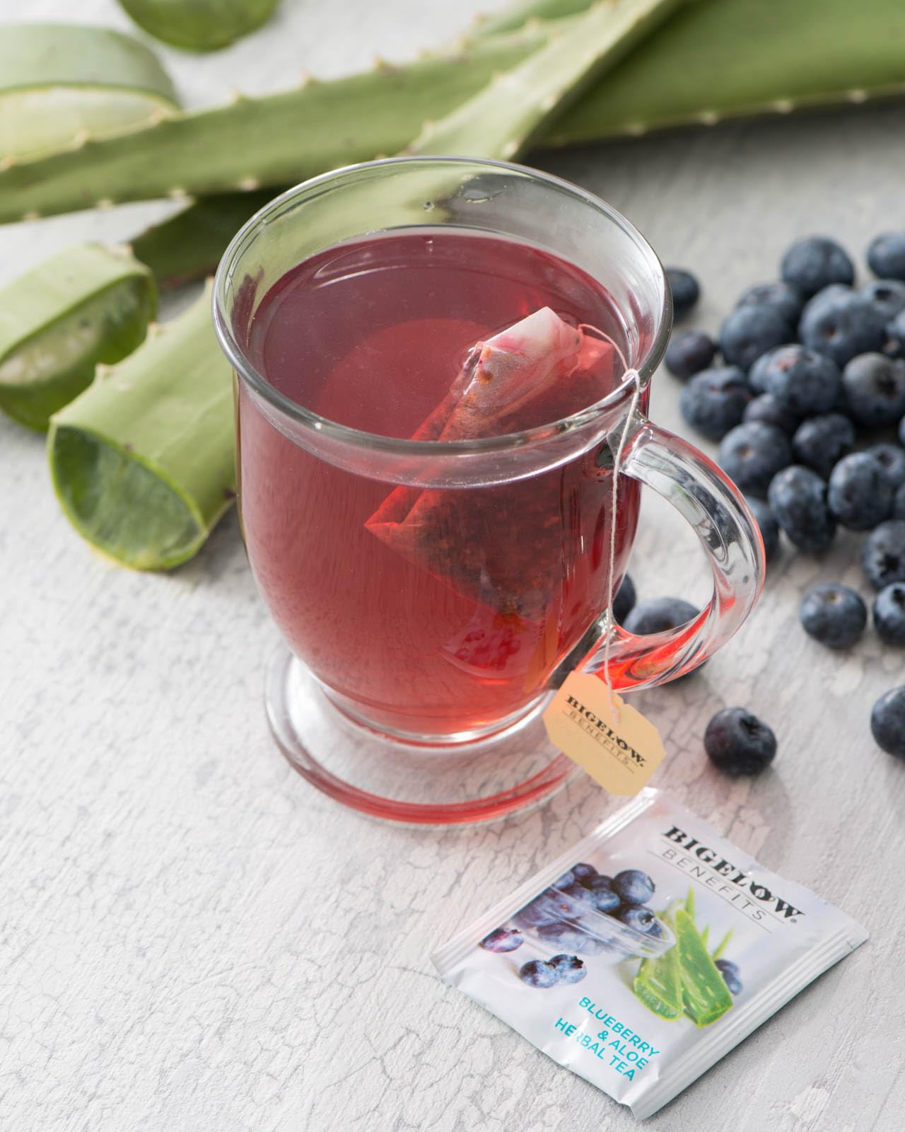 Bigelow Radiate Beauty tea bags in foil pouches preserve peak flavor