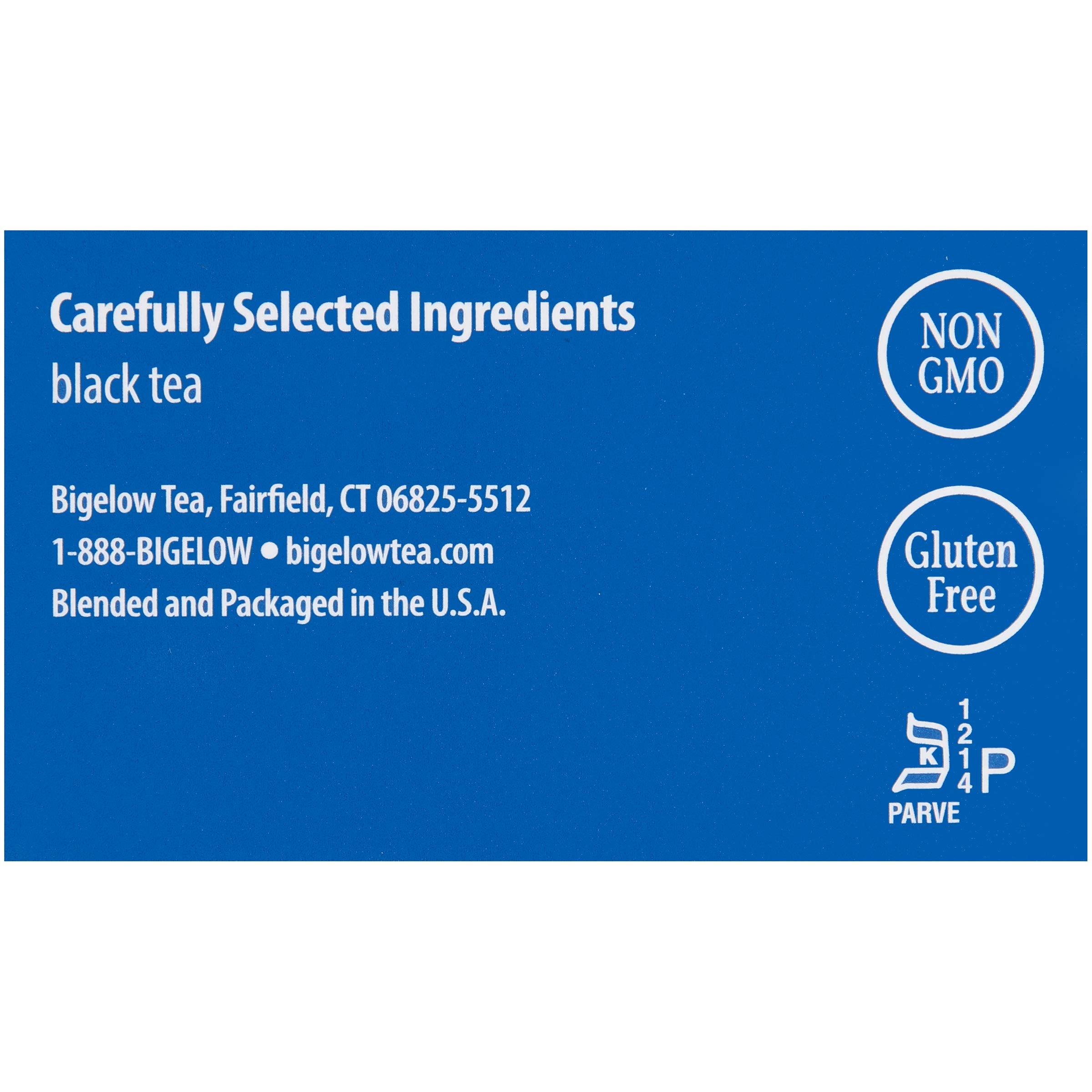 Bigelow tea carries kosher certification and trusted purity.