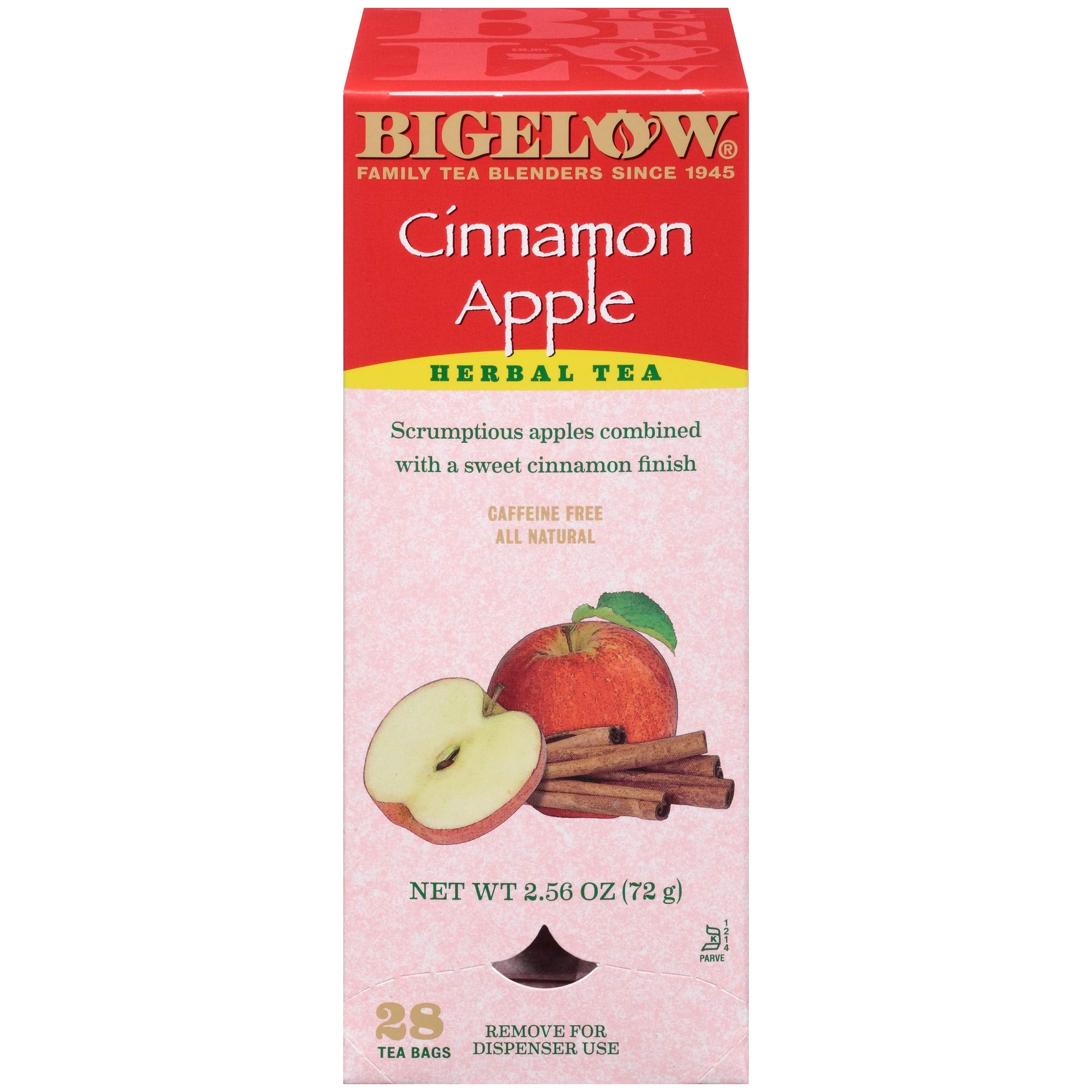 Bigelow Cinnamon Apple Tea Bags box, cozy autumn ritual visualization