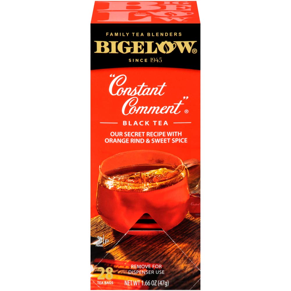 Bigelow Constant Comment tea box for daily enjoyment.