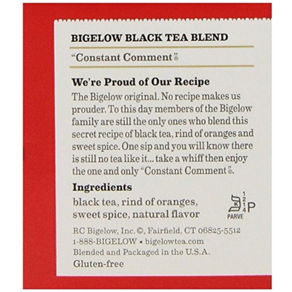 Brewing Bigelow Constant Comment tea into a steaming cup offers a comforting ritual