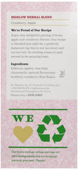 Bigelow Cranberry Apple Tea bags closeup for convenient everyday brewing.