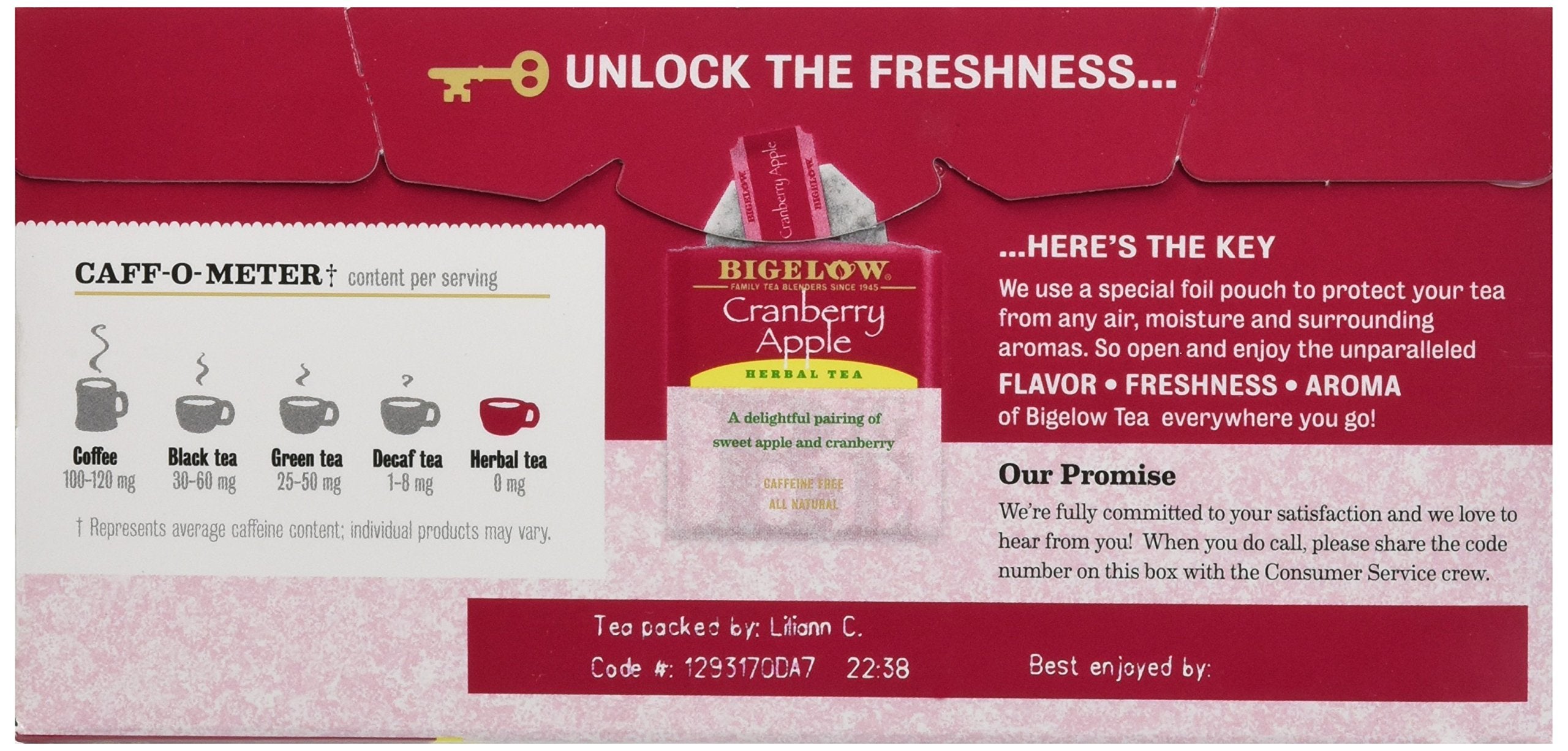 Bigelow Cranberry Apple Tea served hot or iced, versatile and refreshing.