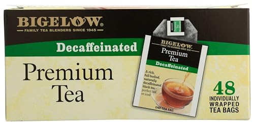 Gluten-free and kosher certified decaf tea options by Bigelow.