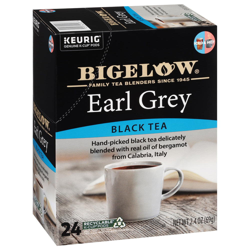 Bigelow Earl Grey K-Cups pack ready for quick brewing