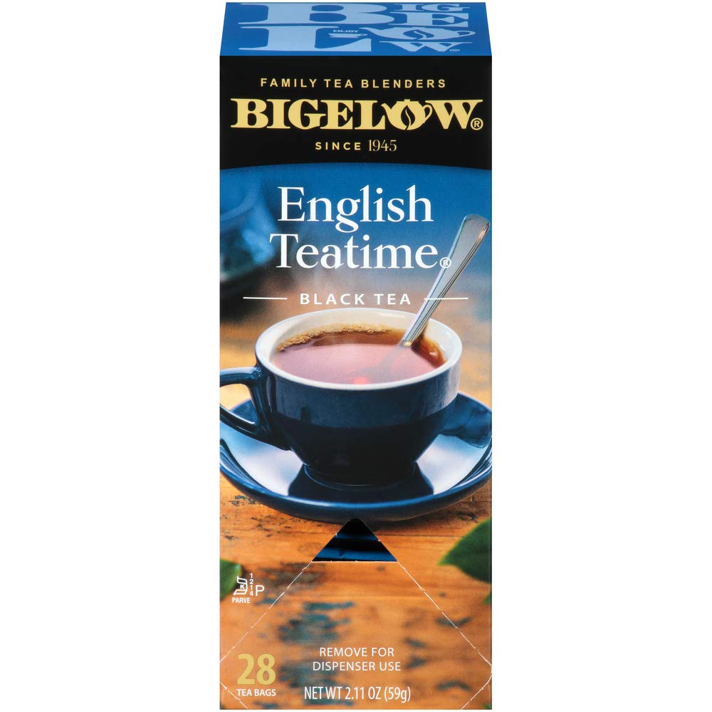 Bigelow English Teatime tea bags ready for a rich cup of tea.