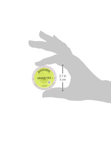 Bigelow Green Tea cup with steam, highlighting rich aroma and smooth taste.