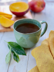 Bigelow Green Tea with Mango tea bags sealed for freshness on the go.