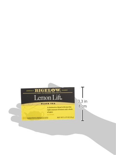 Bigelow Lemon Lift Tea can be brewed quickly for a bright, lemony afternoon pick-me-up