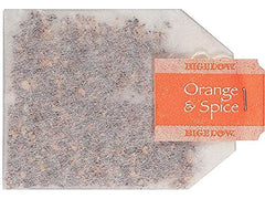 Bigelow Orange and Spice Herbal Tea at the office desk promotes a comforting moment during work.