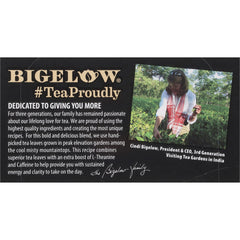 Bigelow Peak Energy foil-wrapped packs preserve freshness.