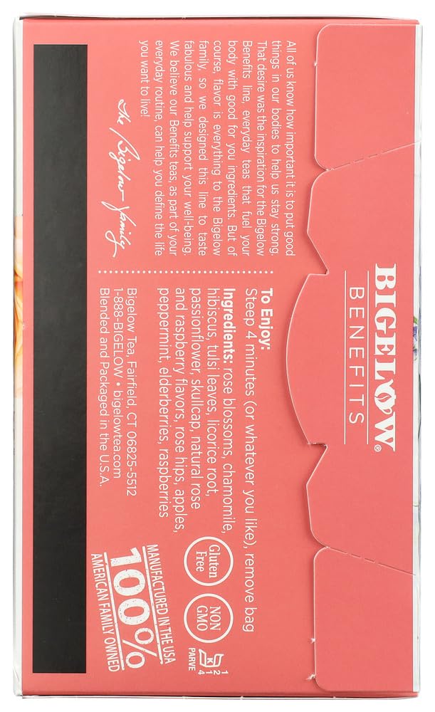 Bigelow Rose Mint Decaf Tea Steep Cup scene for a calm break.