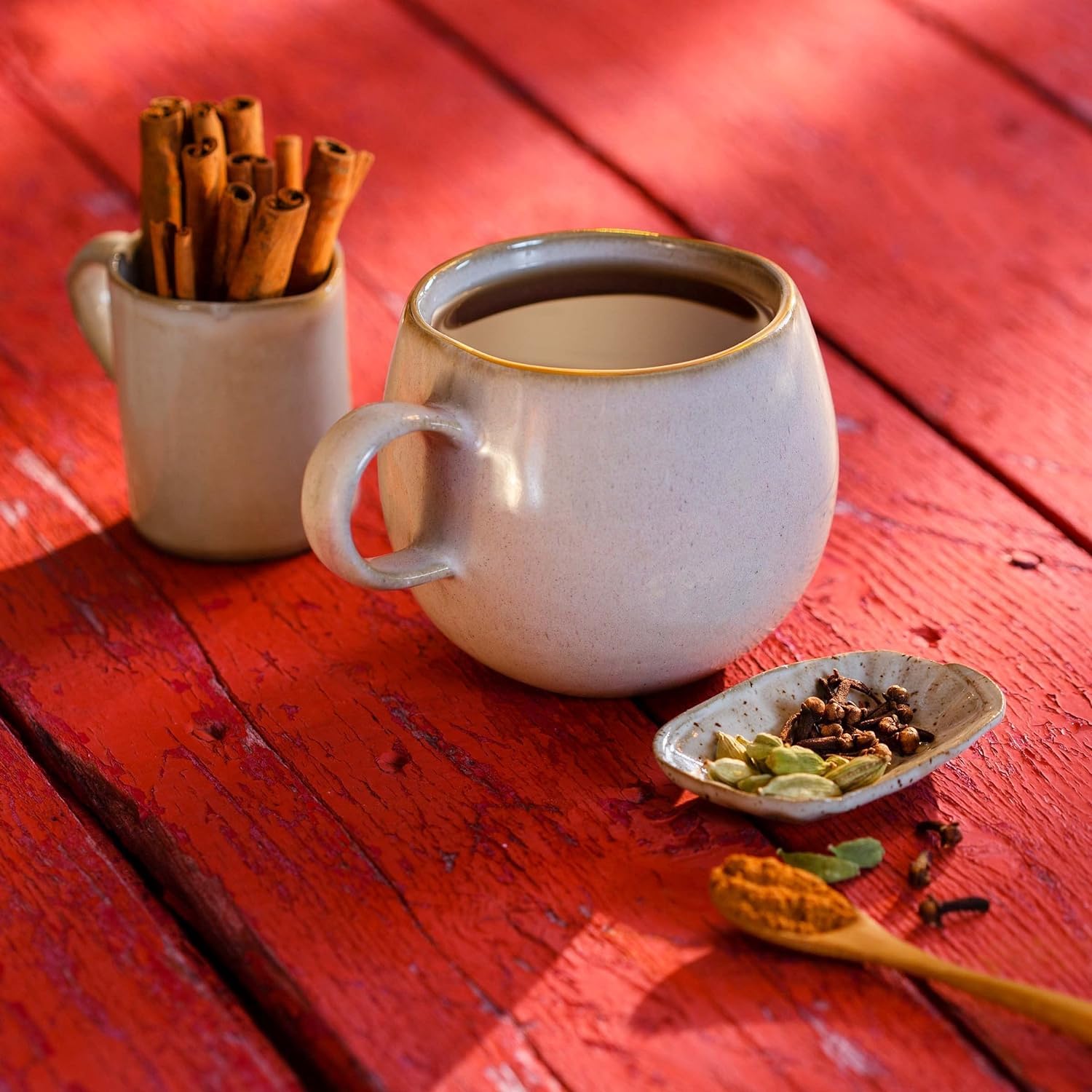 Bigelow spiced chai aroma hints at warm, comforting brew.