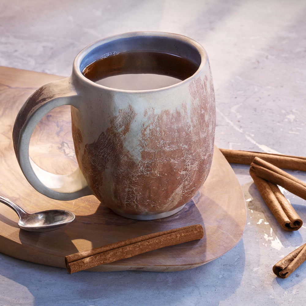 Bigelow Cinnamon Stick Tea bags in foil pouch for peak freshness and convenience.