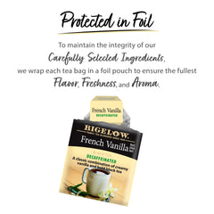 Bigelow Tea packaged in the USA signals consistent quality and heritage.