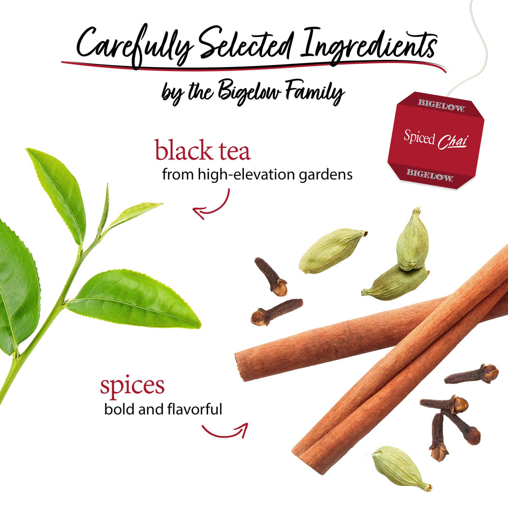 Bigelow Spiced Chai cup brew showing a rich, balanced cup.