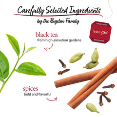 Bigelow Spiced Chai cup brew showing a rich, balanced cup.