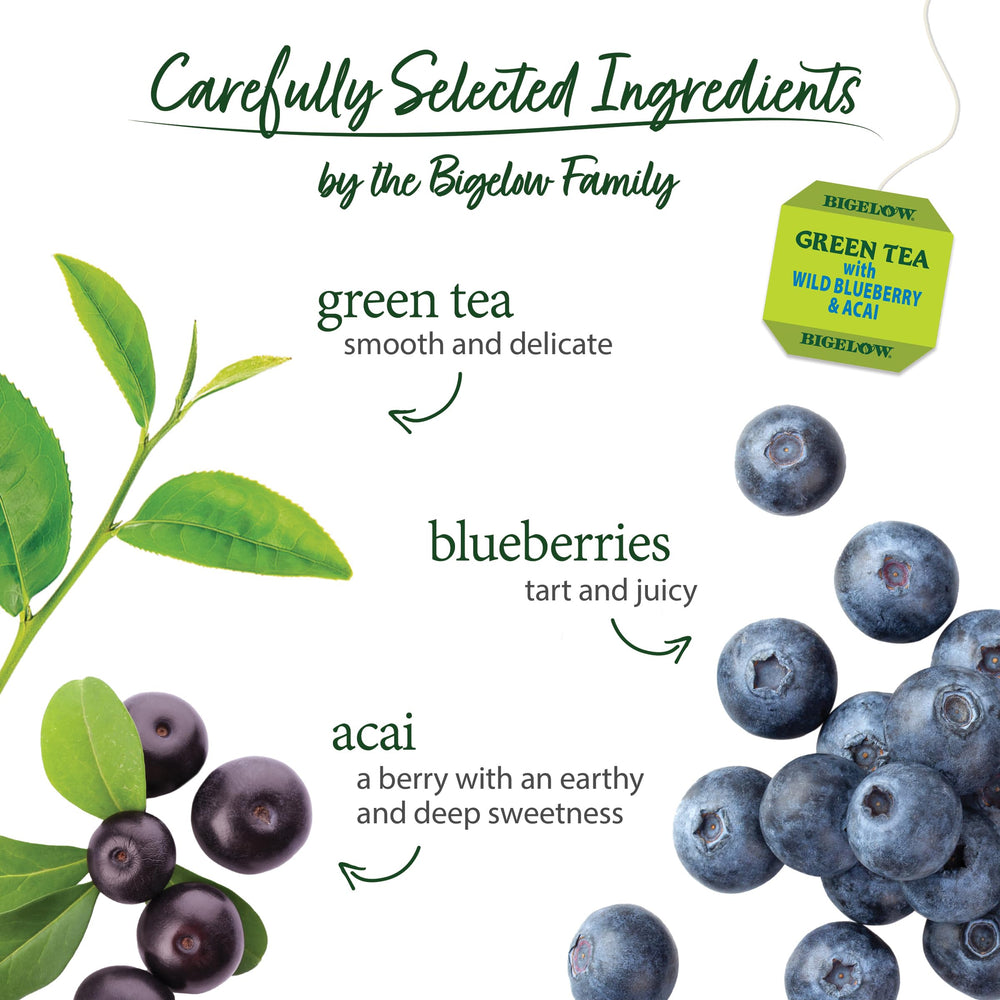Bigelow tea variety selection supports morning, noon, evening rituals.