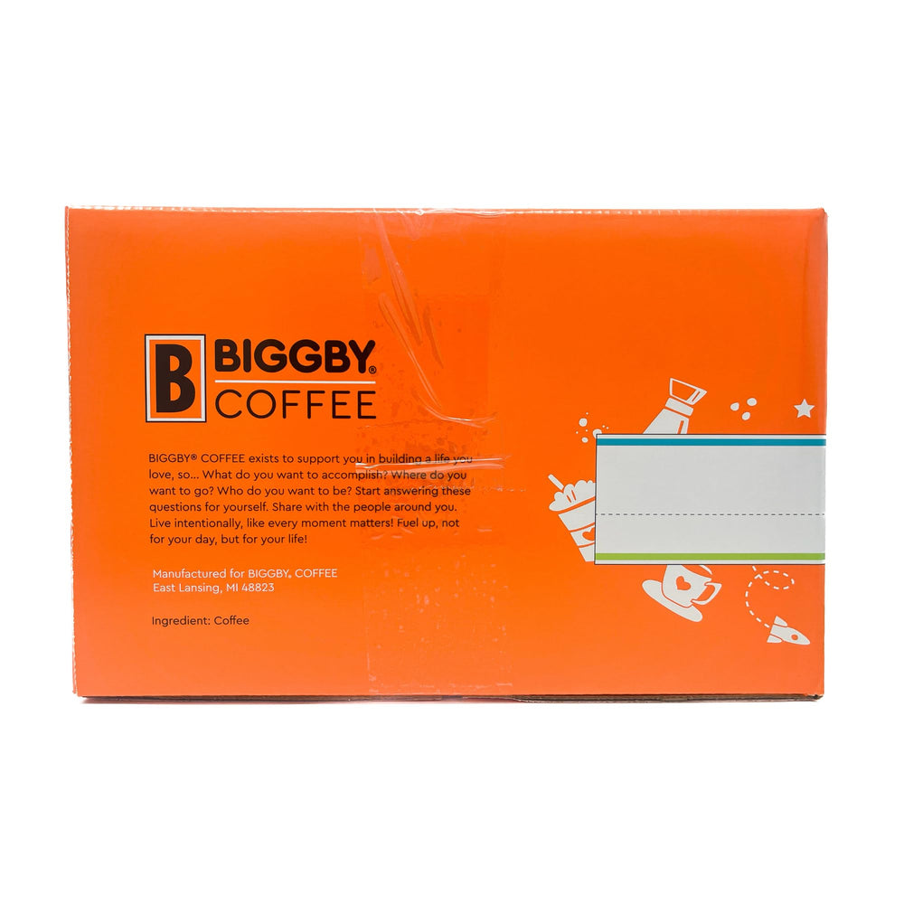 BIGGBY best blend pod closeup capturing aroma notes