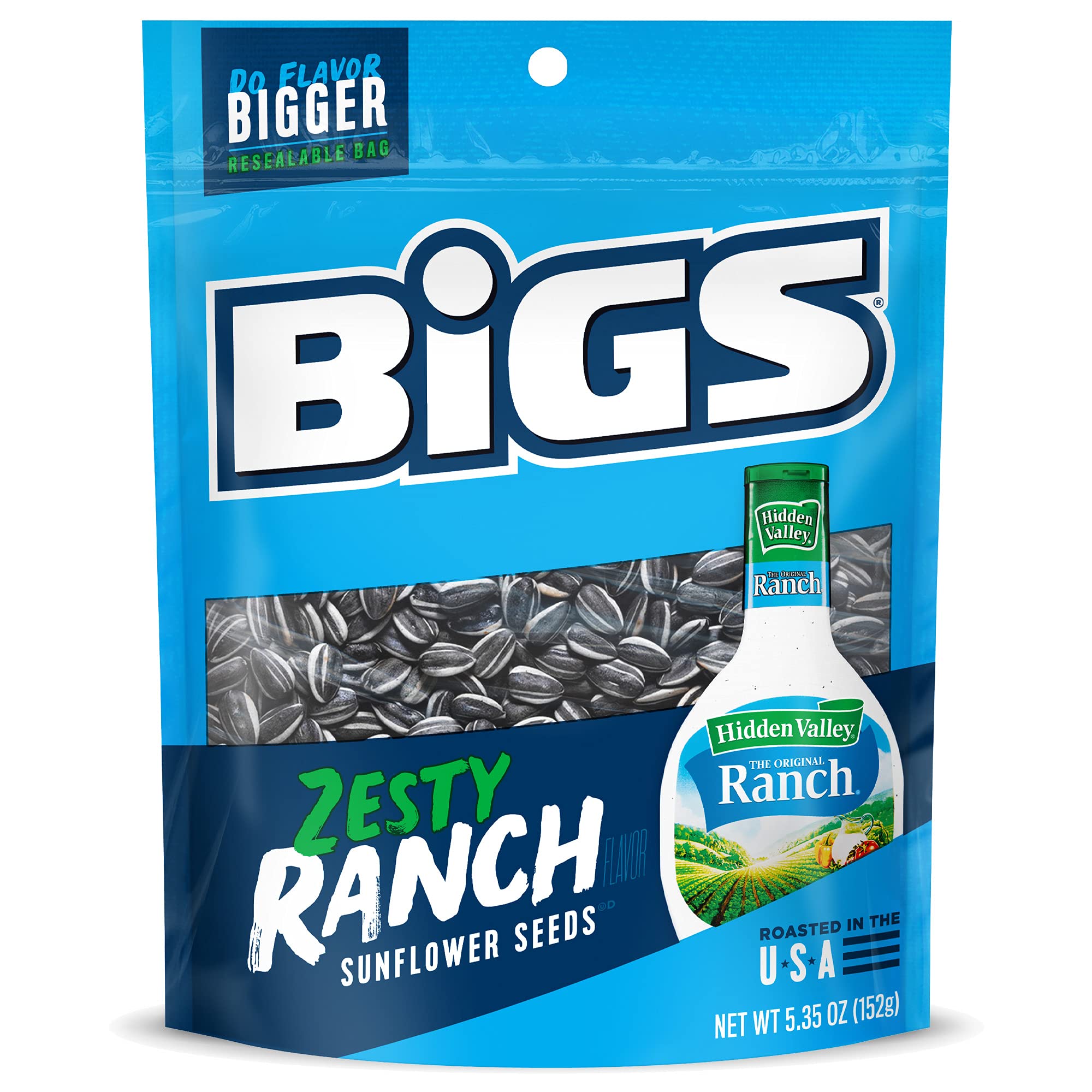 BIGS Hidden Valley Ranch seeds in a bag, ideal for game-day snacking.