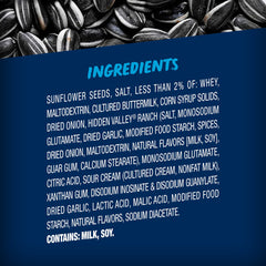 BIGS Hidden Valley Ranch sunflower seeds close-up with on-the-go snacking appeal