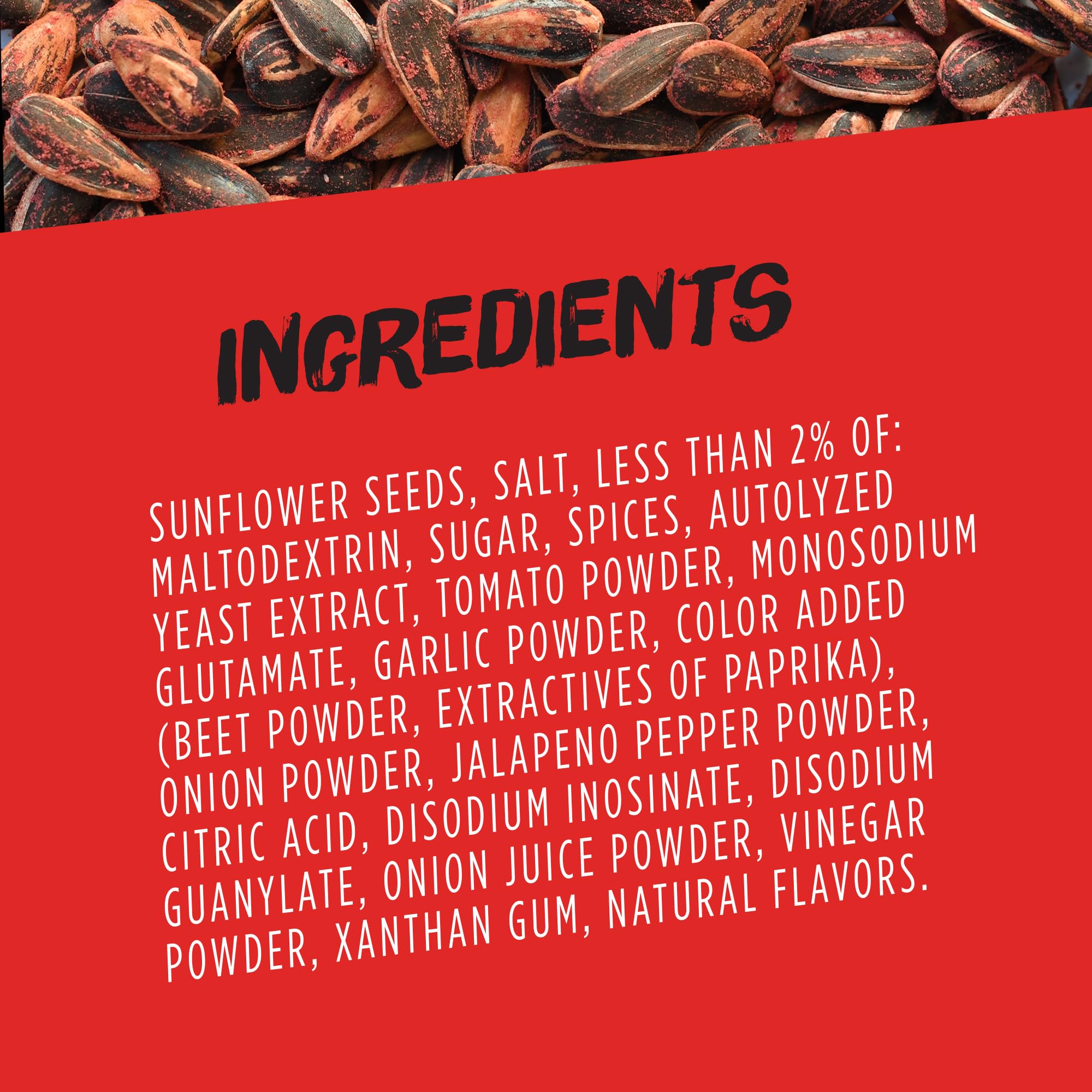 BIGS Fire Flavor Sunflower Seeds open bag showing convenient reseal for fresh spicy snack.