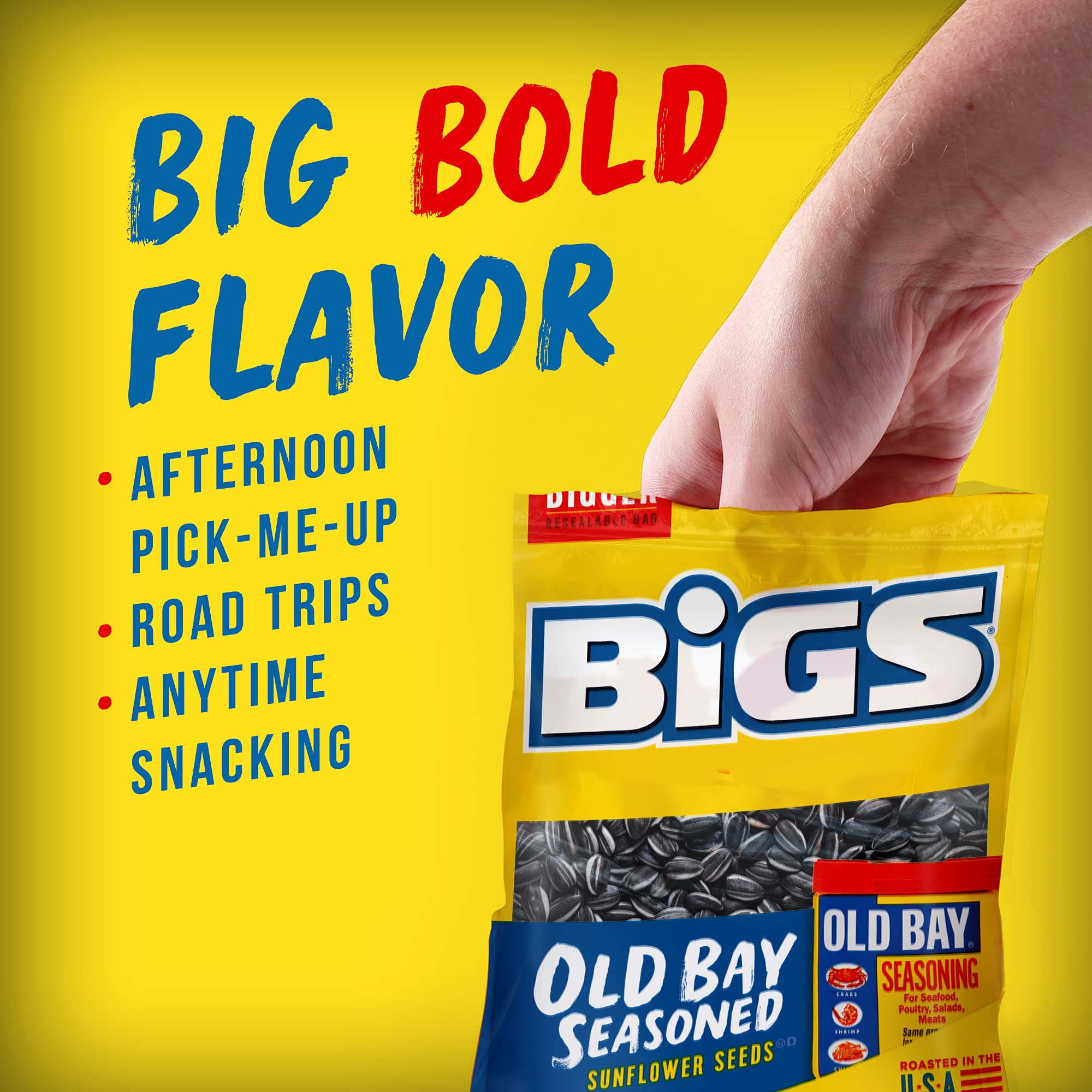 Serving idea: BIGS Old Bay seeds on a snack plate