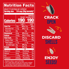 BIGS Sunflower Seeds salted roasted original bowl serving showing big kernel crunch.