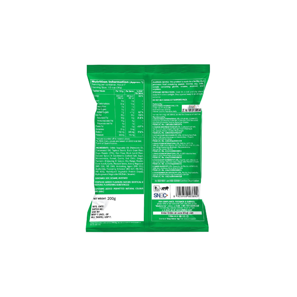 BIKAJI Soya Sticks Masala Munch close-up reveals crisp texture.