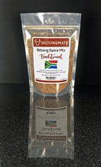 BiltongMate spice mix traditional label showing ingredients for quality