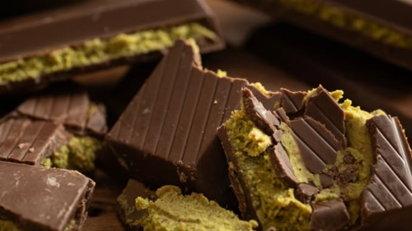 Choco bar paired with coffee for a luxurious break.