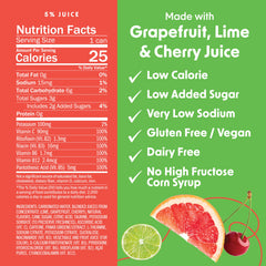 BING Citrus Energizing Juice Beverage, grapefruit-lime can, ideal for mornings.