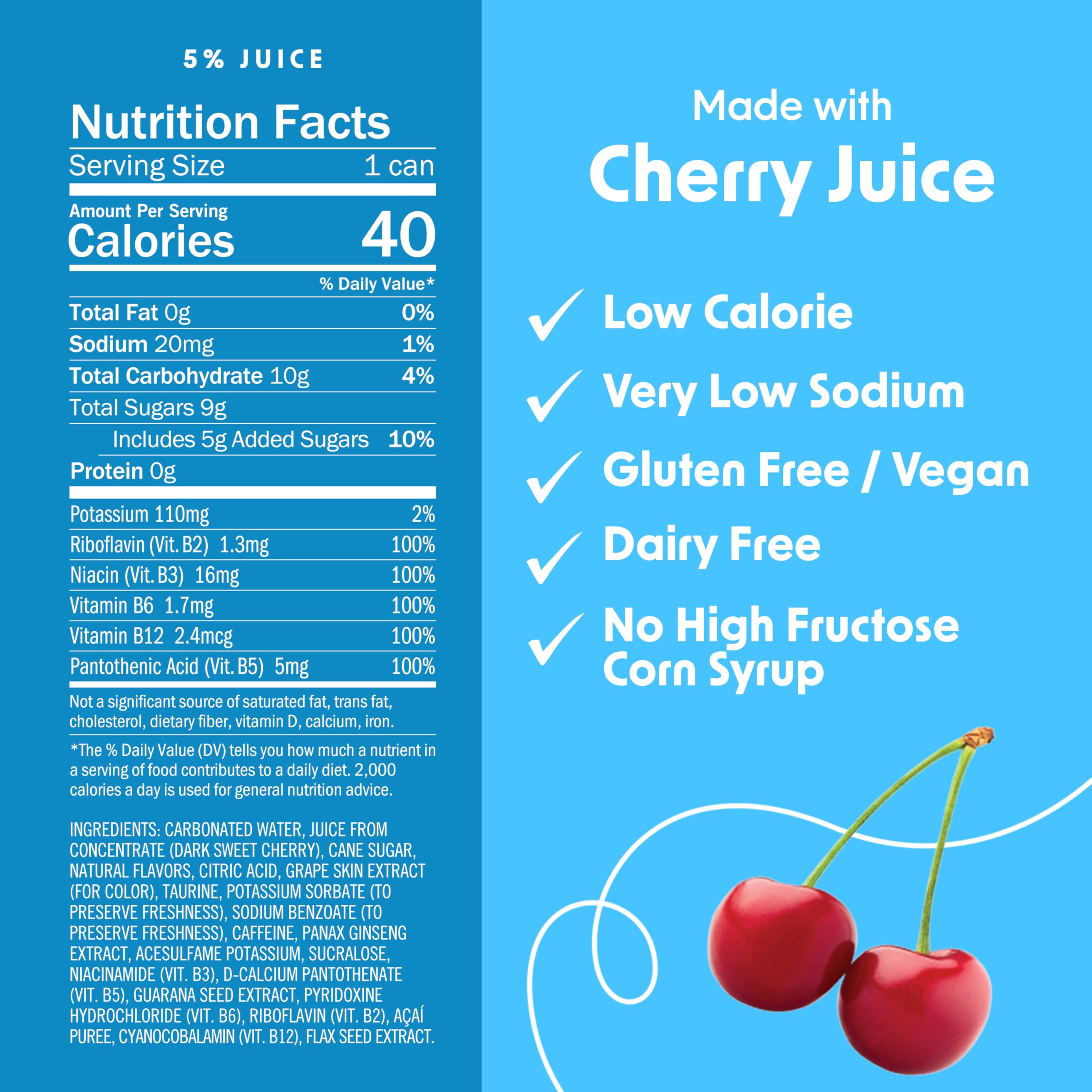 BING Energizing Cherry can front shows bold cherry flavor and caffeine boost