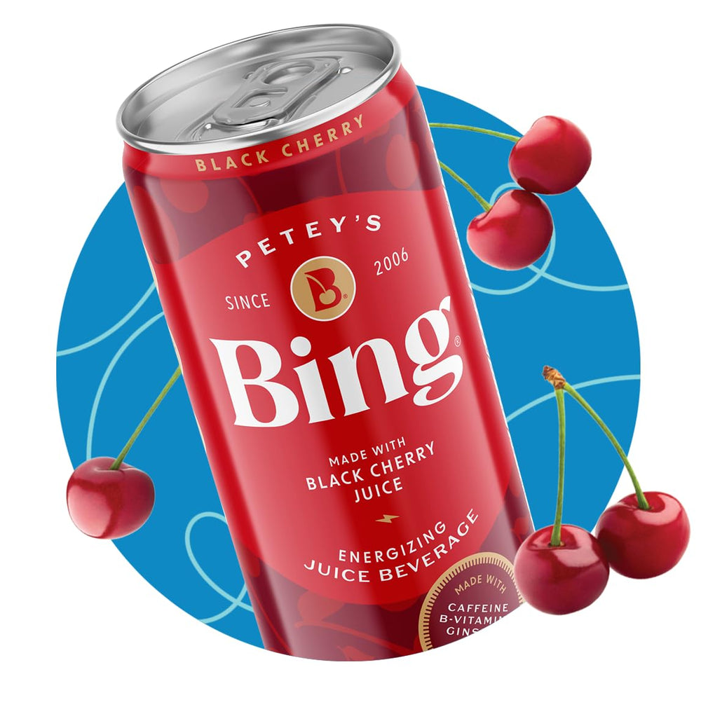 BING Energizing Juice Variety Pack side view, convenient for busy days