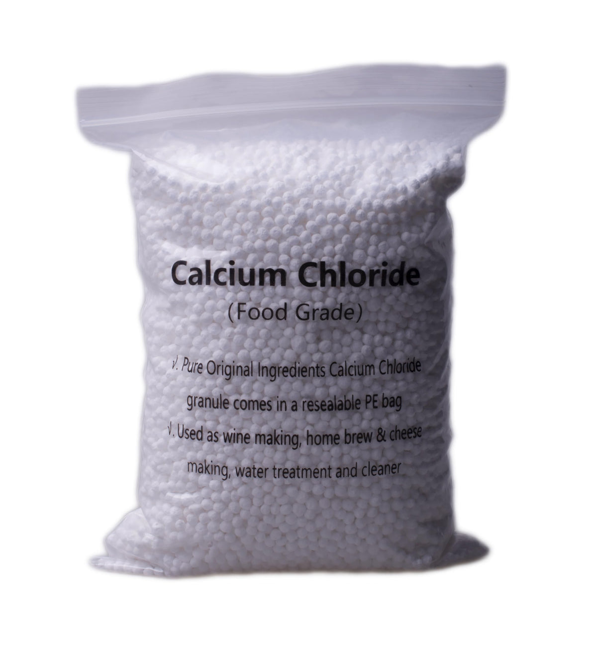 Binstree calcium chloride for wine and beer making enhances texture and clarity.