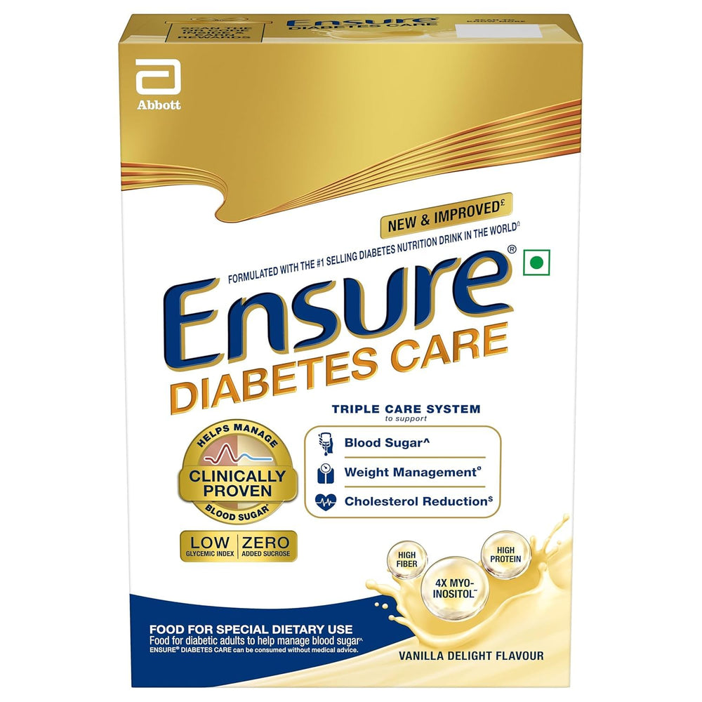 Bio Bean Ensure Diabetes Care vanilla powder jar for steady nutrition and daily energy