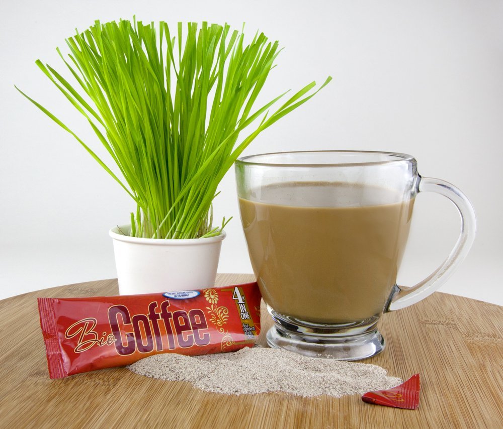 Bio Coffee packaging for two-box set with 32 sachets, ready for daily use.