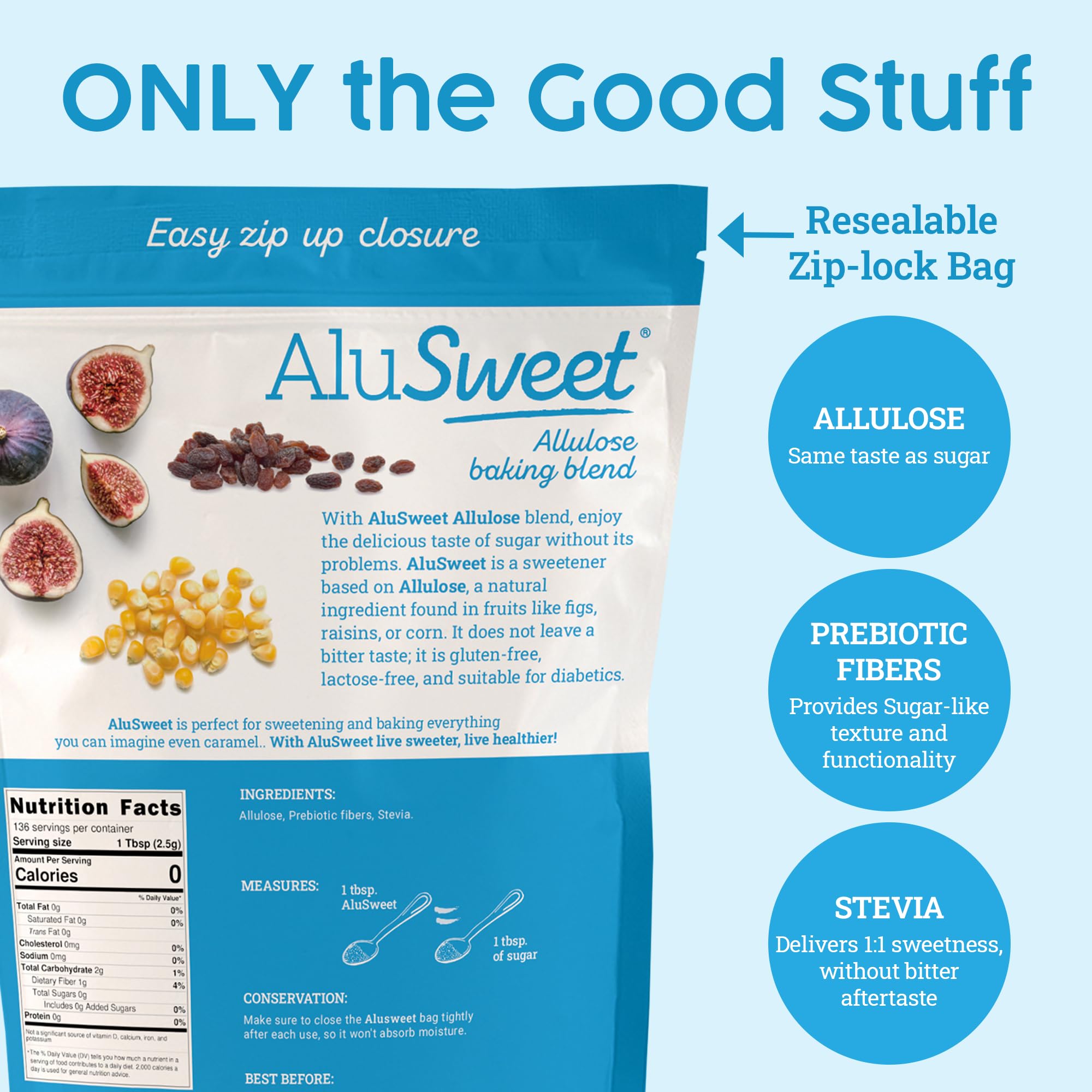Biofoods AluSweet 1to1-substitution demonstrates seamless sugar swap in recipes.