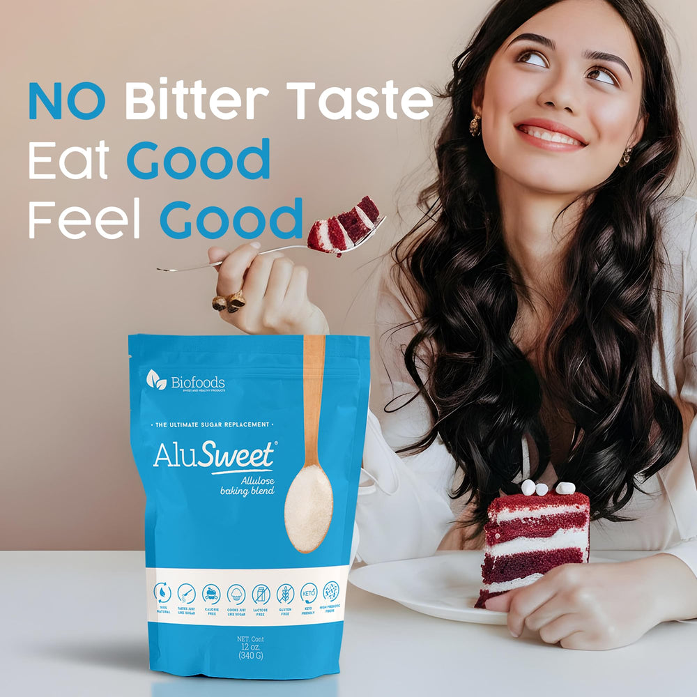 Biofoods AluSweet coffee cup conveys sugar-free sweetness for hot drinks.
