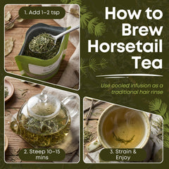 Biokoma Horsetail Tea steeping for a soothing caffeine-free infusion.
