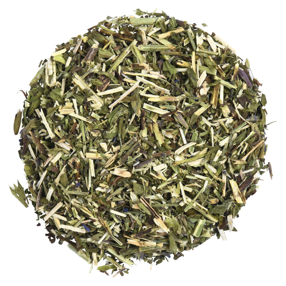 Biokoma Hyssop dried herb pile highlights vibrant green color