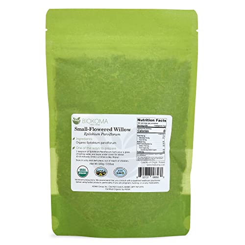 Organic Epilobium Parviflorum herb ideal for tea blends.