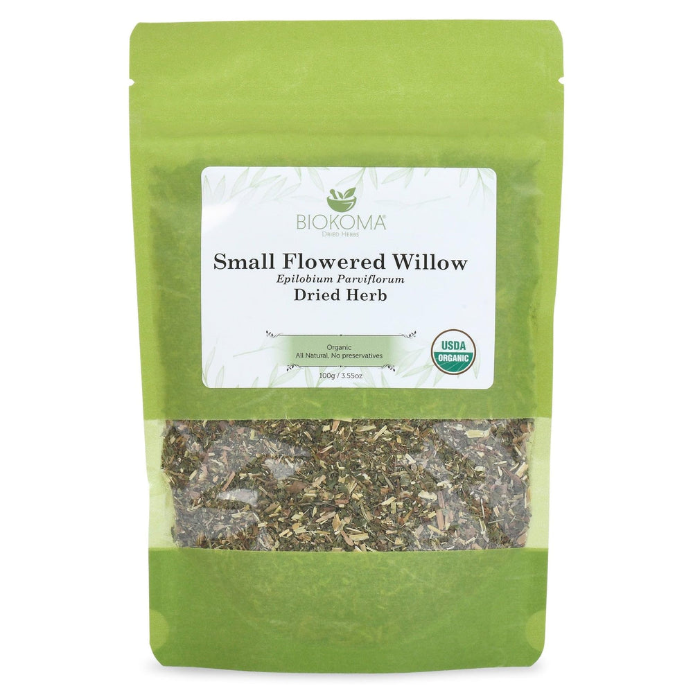 Biokoma Epilobium Parviflorum dried herb for organic loose-leaf tea infusions.