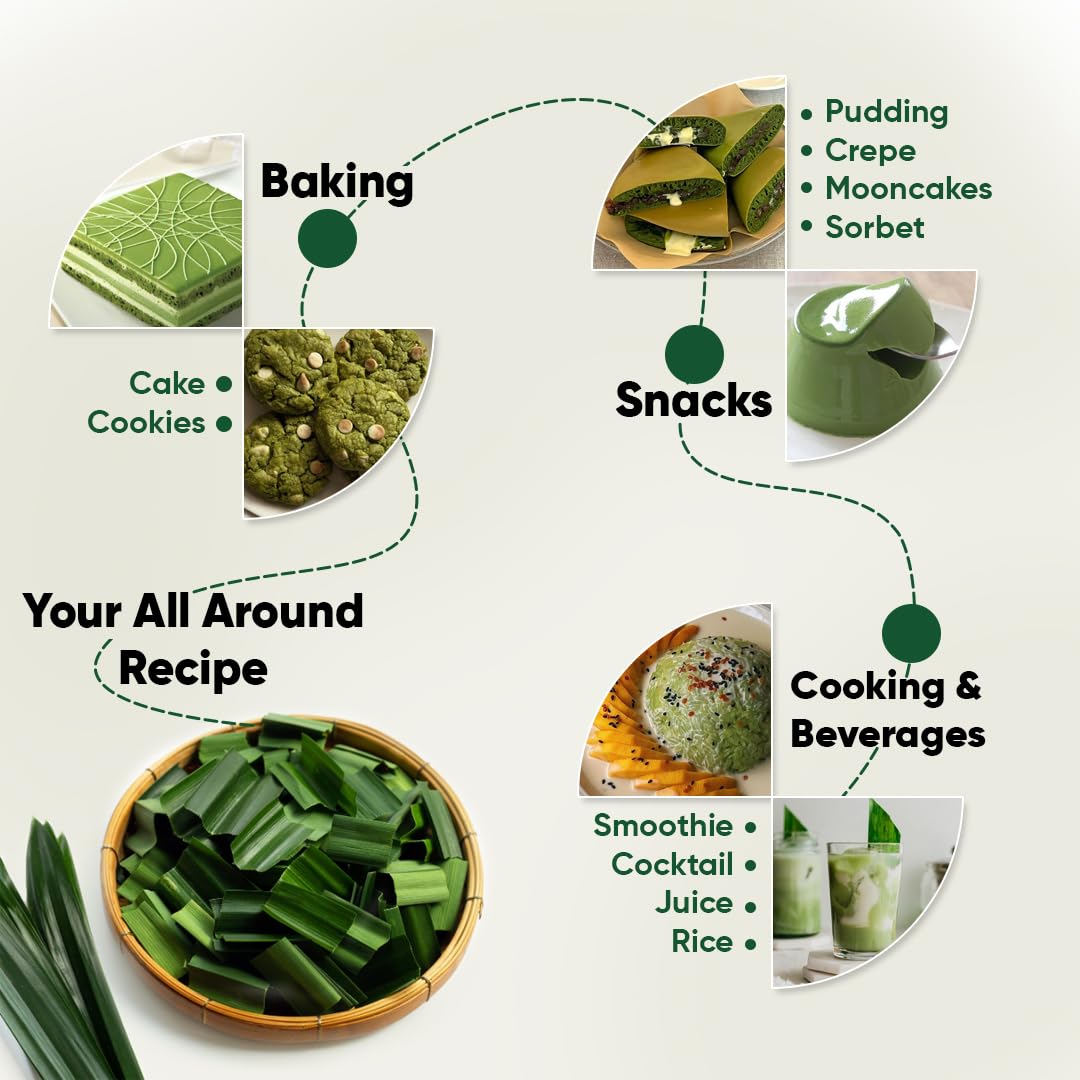 BIONUTRICIA EXTRACT Pandan liquid pour, concentrated flavor for quick recipes.