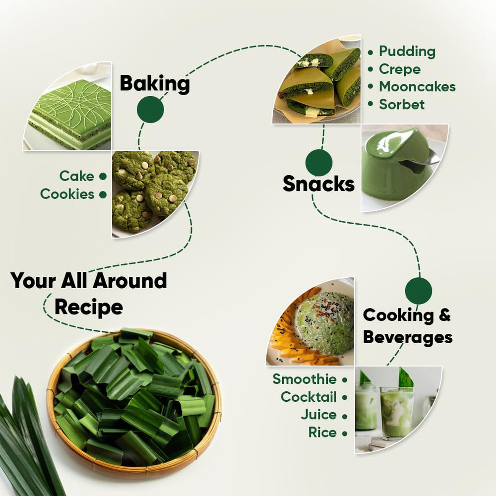 BIONUTRICIA EXTRACT Pandan liquid pour, concentrated flavor for quick recipes.