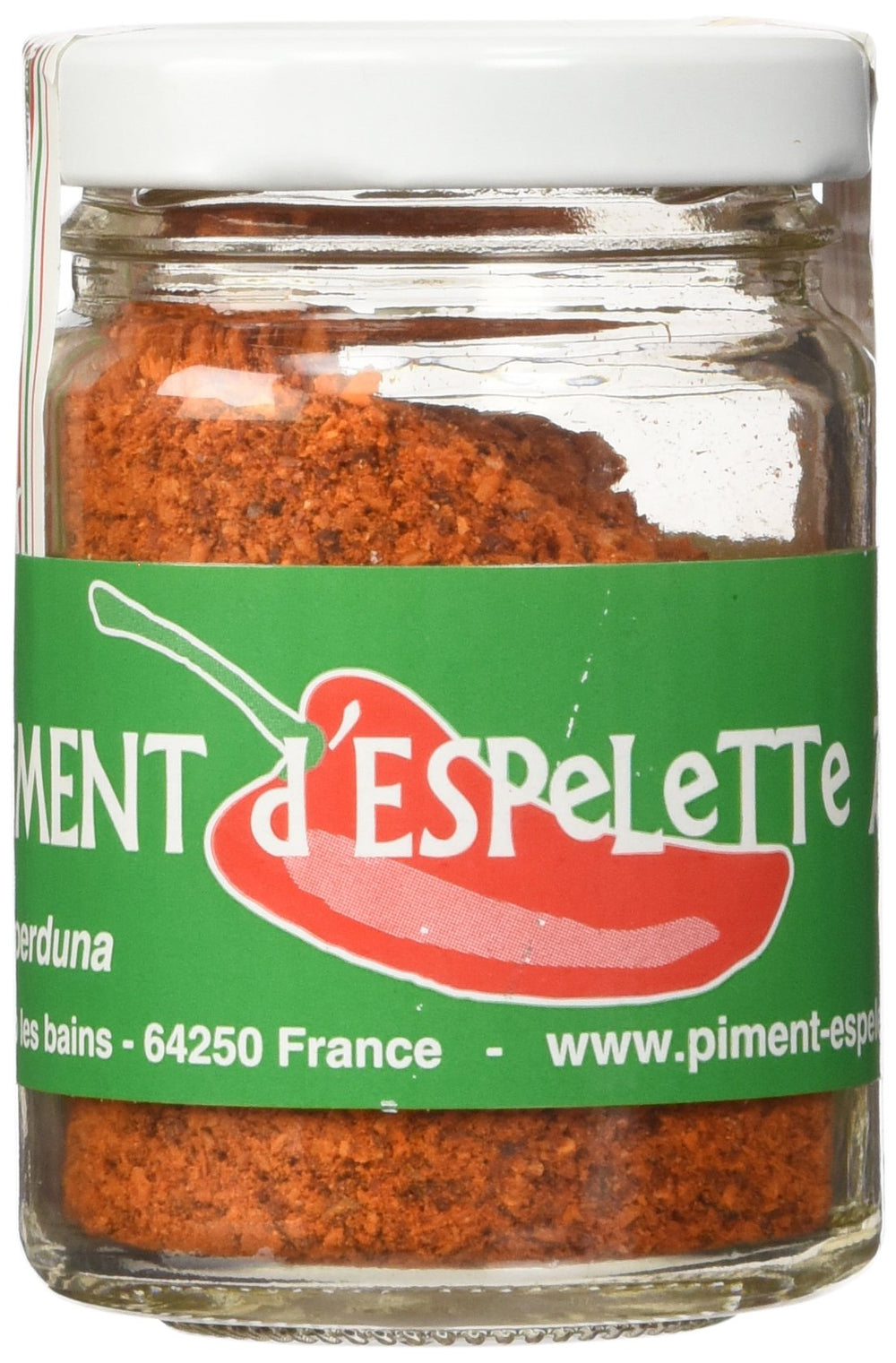 Biperduna Espelette pepper powder bottle ready to season dishes