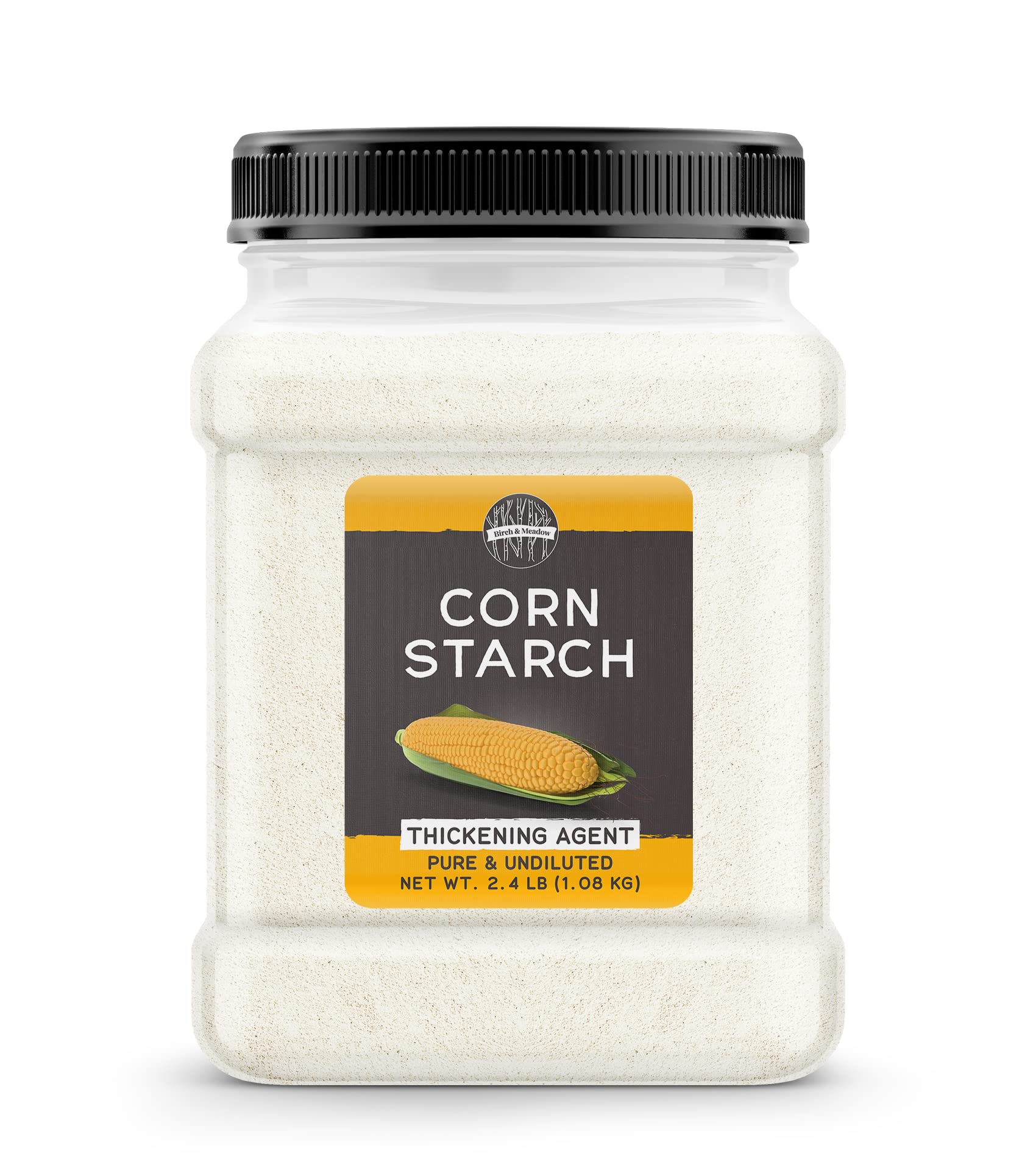 Birch & Meadow corn starch 2.4 lb bag on shelf for versatile thickening.