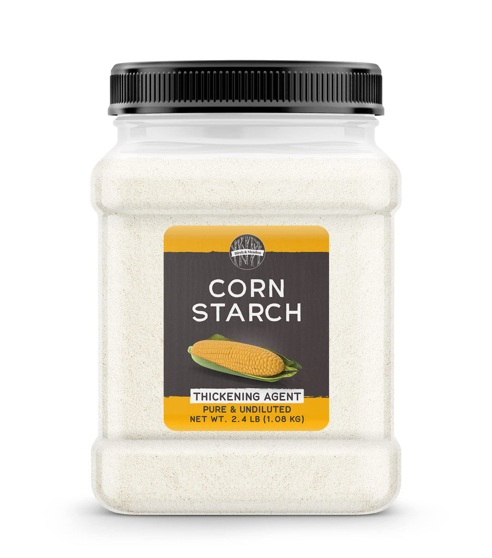 Birch & Meadow corn starch 2.4 lb bag on shelf for versatile thickening.