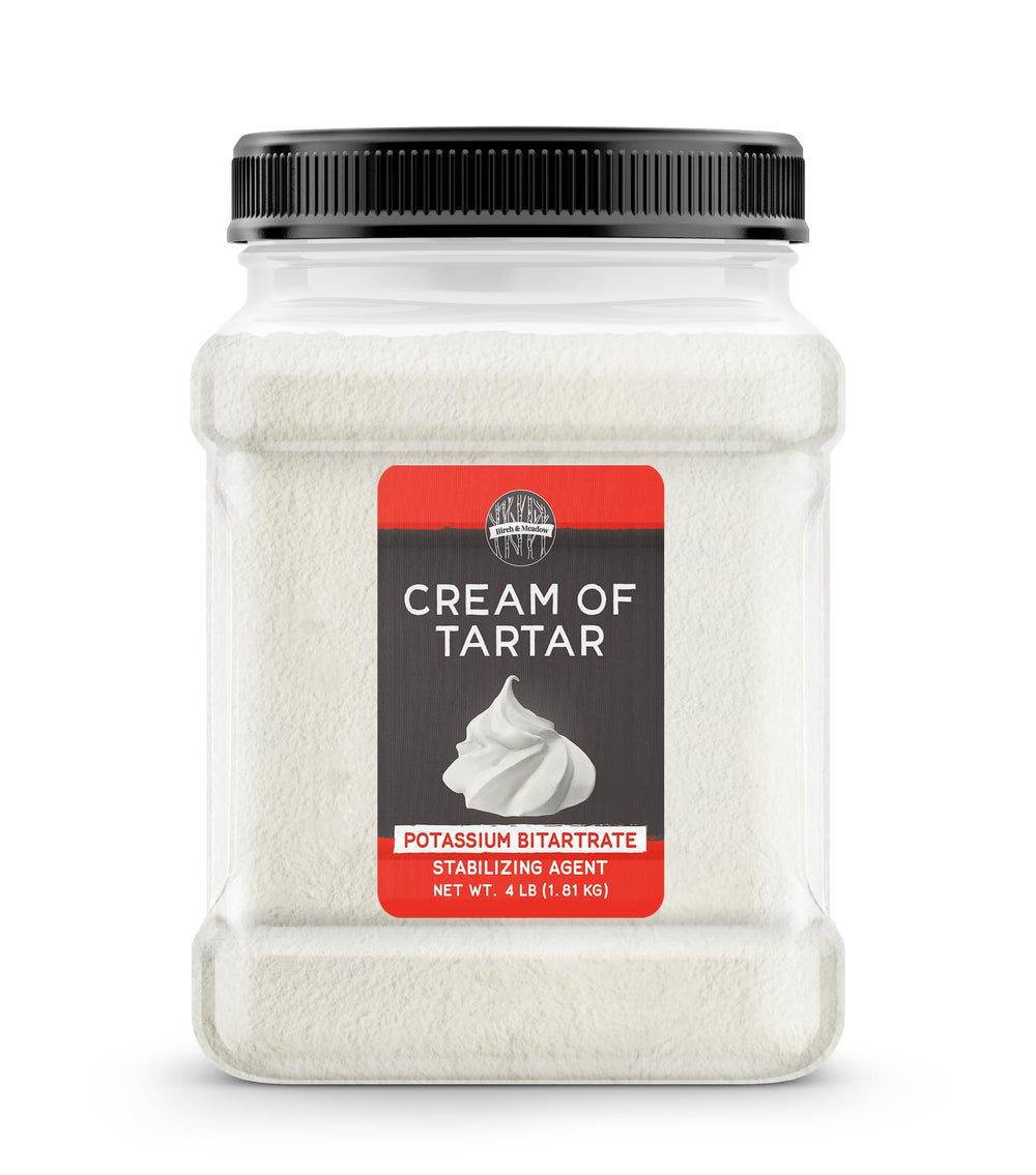 Birch & Meadow Cream of Tartar in a resealable jar for freshness and easy storage.