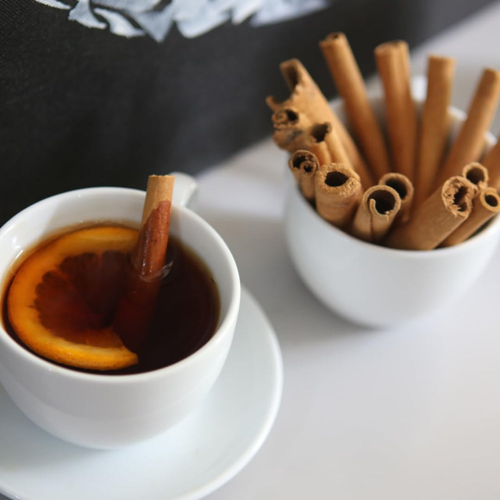 Birch & Meadow cinnamon sticks styled for Wassail spice use.